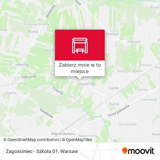 Mapa Zagościniec - Szkoła 01