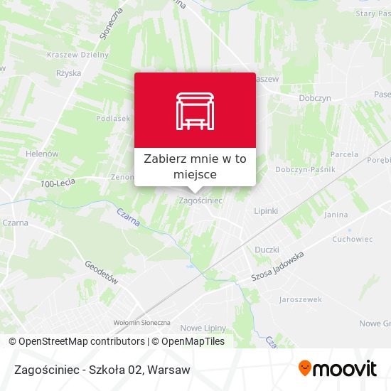 Mapa Zagościniec-Szkoła