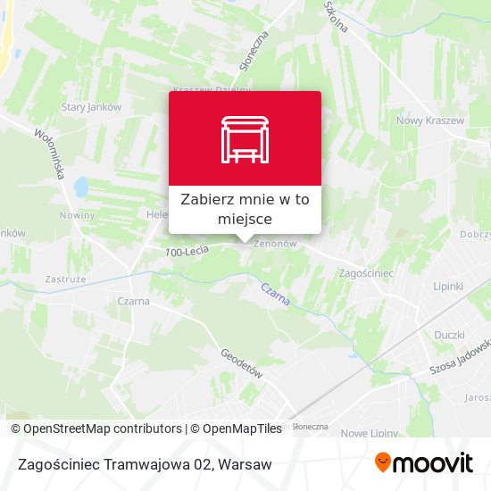 Mapa Zagościniec Tramwajowa 02