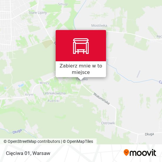 Mapa Cięciwa