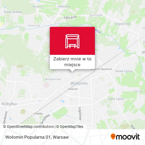 Mapa Wołomin Popularna 01