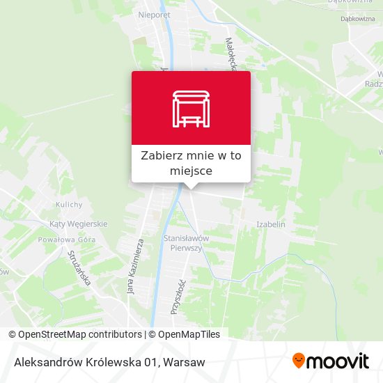 Mapa Aleksandrów Królewska 01