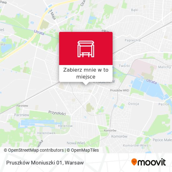 Mapa Pruszków Moniuszki 01