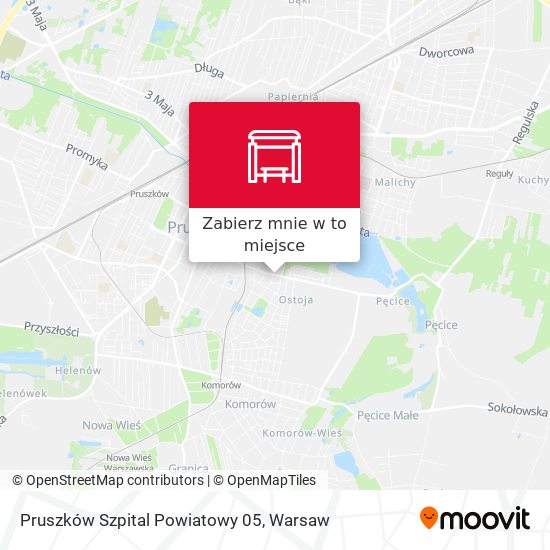 Mapa Pruszków Szpital Powiatowy 05