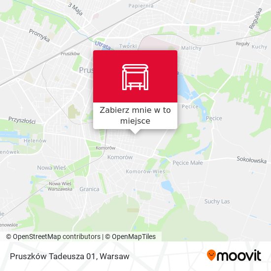 Mapa Pruszków Tadeusza 01