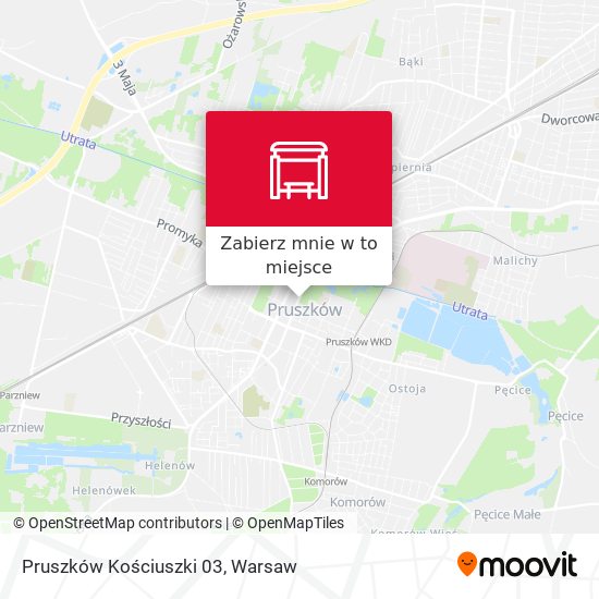 Mapa Pruszków Kościuszki 03