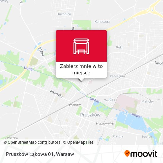 Mapa Pruszków Łąkowa 01