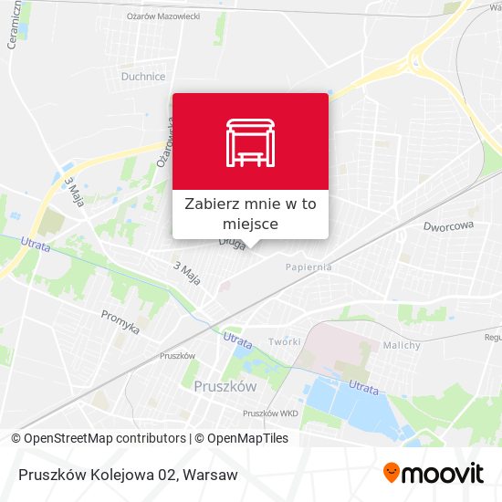 Mapa Pruszków Kolejowa 02