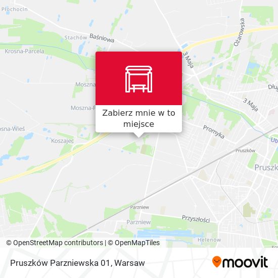 Mapa Pruszków Parzniewska 01