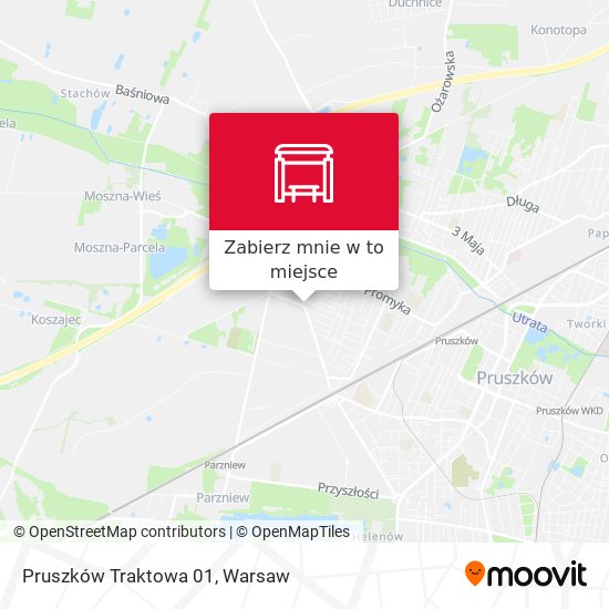 Mapa Pruszków Traktowa 01