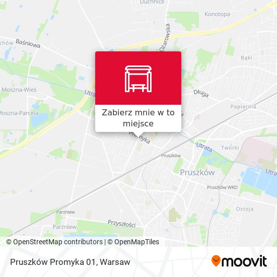 Mapa Pruszków Promyka 01