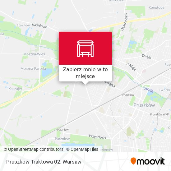 Mapa Pruszków Traktowa 02