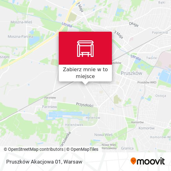 Mapa Pruszków Akacjowa 01