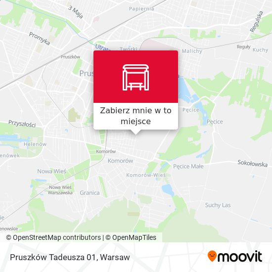 Mapa Pruszków Tadeusza 01