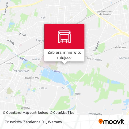 Mapa Pruszków Zamienna 01