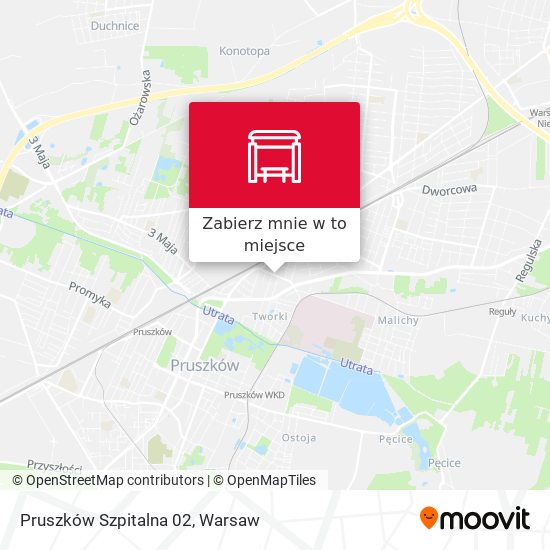 Mapa Pruszków Szpitalna 02