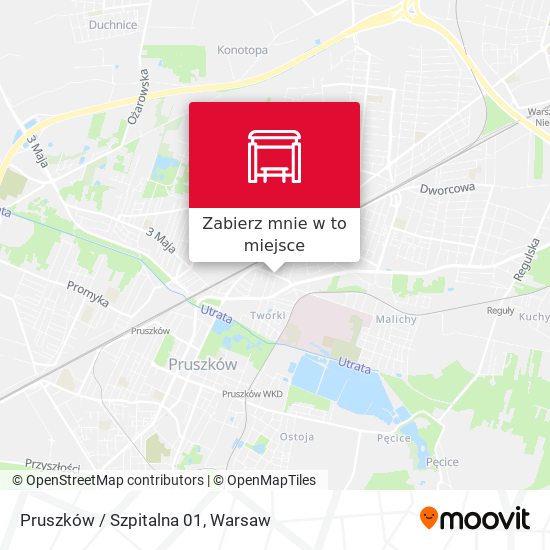 Mapa Pruszków / Szpitalna 01