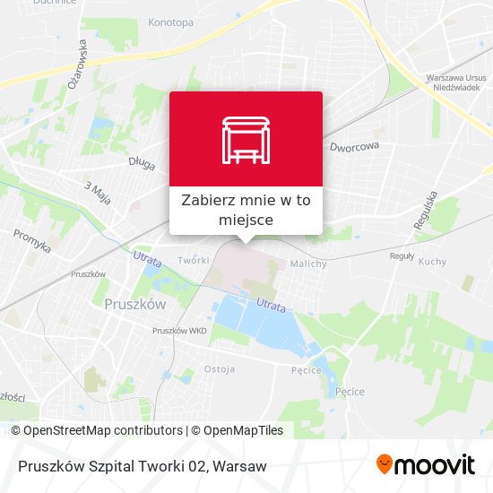 Mapa Pruszków Szpital Tworki 02