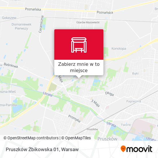 Mapa Pruszków Żbikowska 01