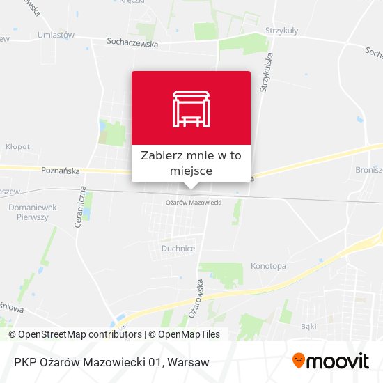 Mapa PKP Ożarów Mazowiecki 01