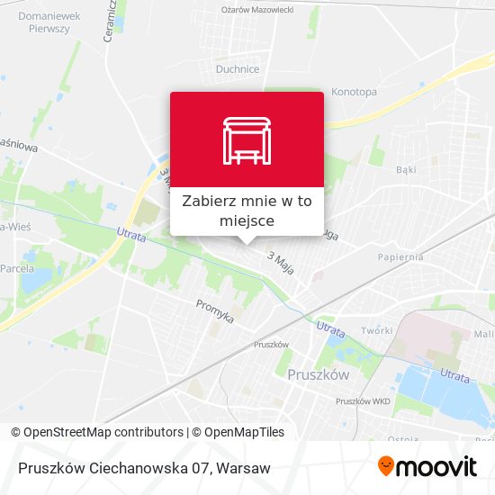 Mapa Pruszków Ciechanowska 07