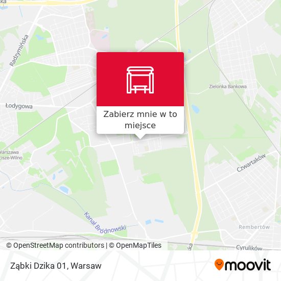 Mapa Ząbki Dzika 01