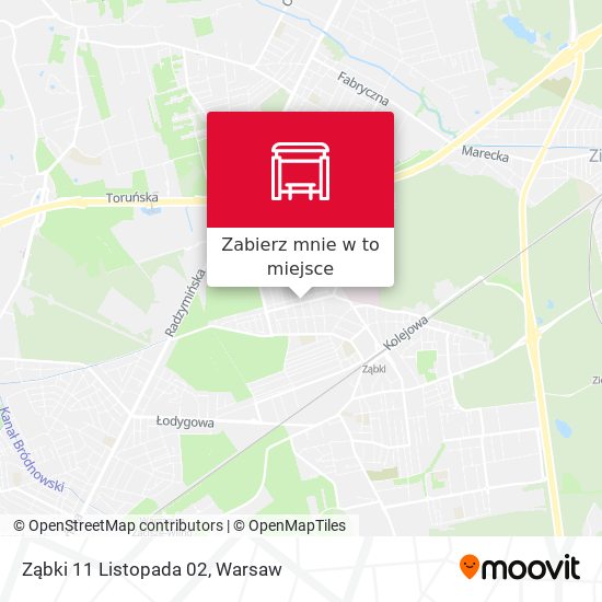 Mapa Ząbki 11 Listopada 02