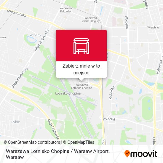 Mapa Warszawa Lotnisko Chopina / Warsaw Airport