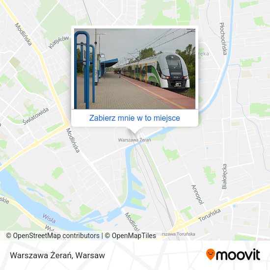 Mapa Warszawa Żerań