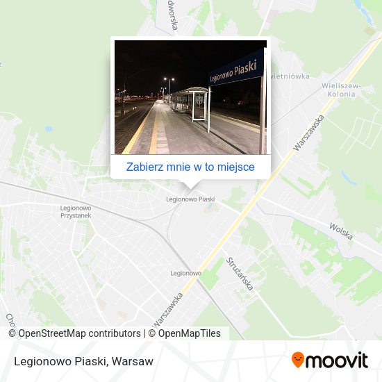 Mapa Legionowo Piaski