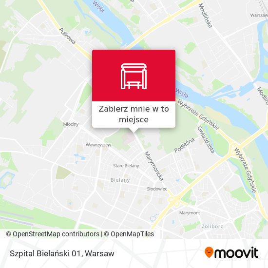 Mapa Szpital Bielański 01