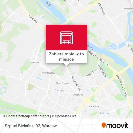 Mapa Szpital Bielański 02