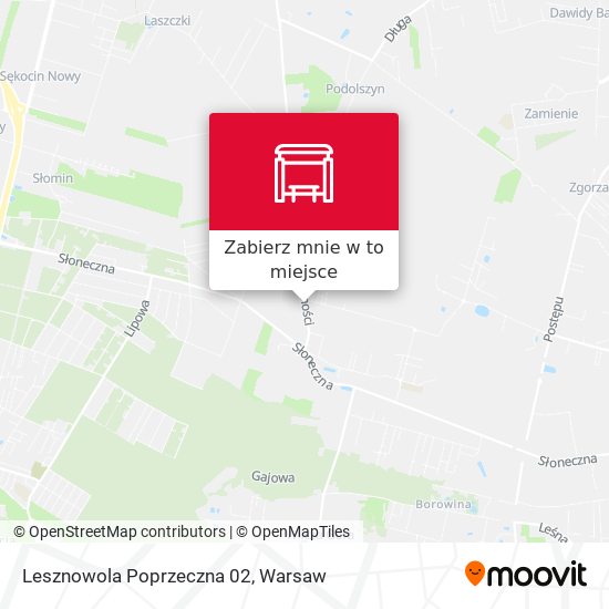 Mapa Lesznowola Poprzeczna 02