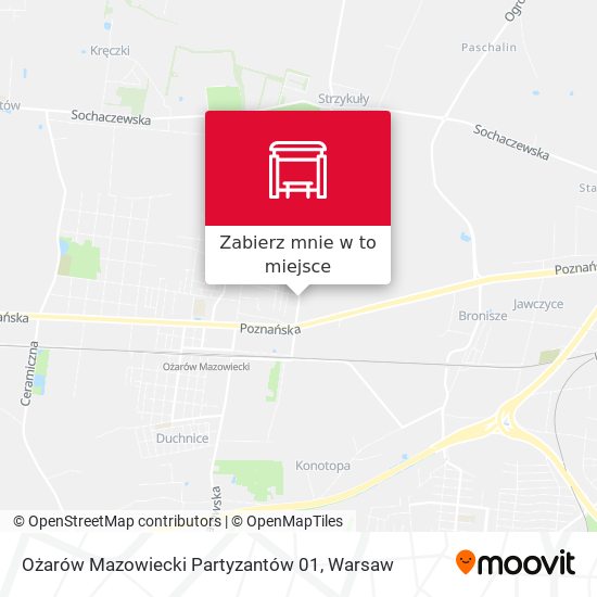 Mapa Ożarów Mazowiecki Partyzantów 01