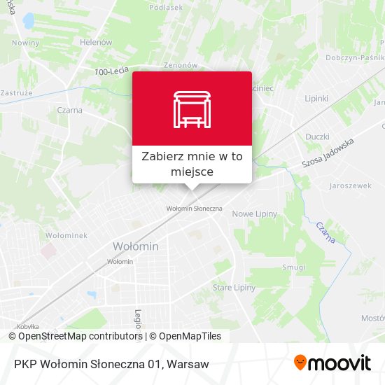 Mapa PKP Wołomin Słoneczna 01