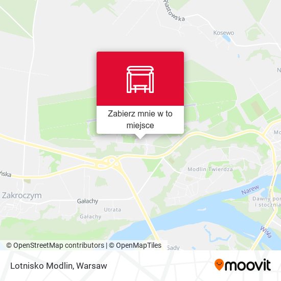 Mapa Lotnisko Modlin