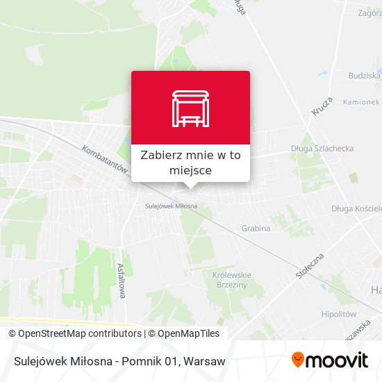 Mapa Sulejówek Miłosna - Pomnik 01