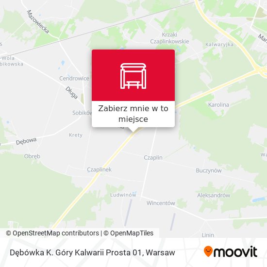 Mapa Dębówka K. Góry Kalwarii Prosta 01