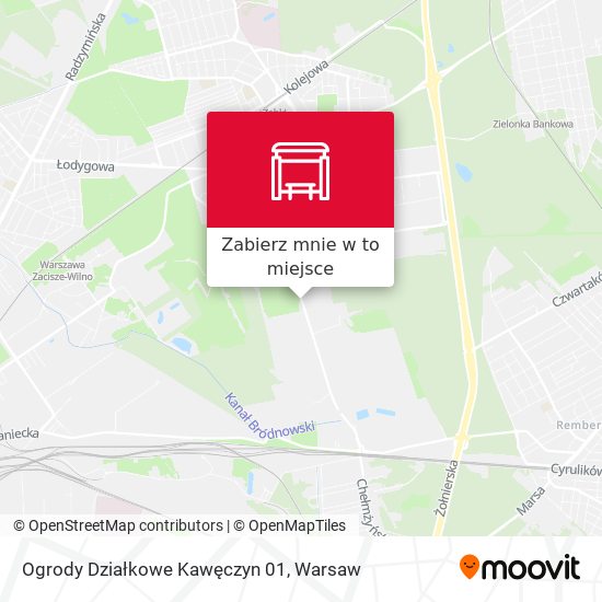 Mapa Ogrody Działkowe Kawęczyn 01