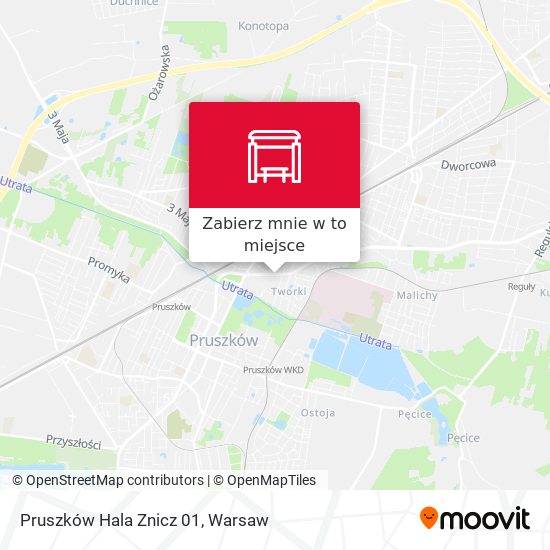 Mapa Pruszków Hala Znicz 01