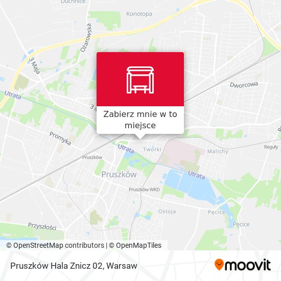 Mapa Pruszków Hala Znicz