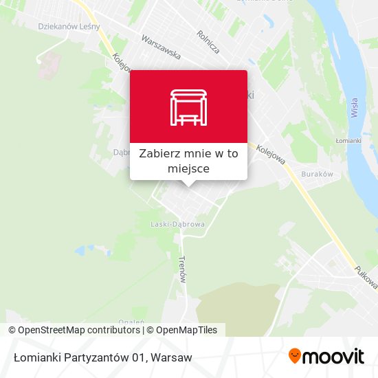 Mapa Łomianki Partyzantów 01