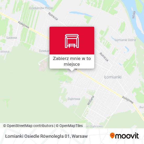 Mapa Łomianki Osiedle Równoległa 01