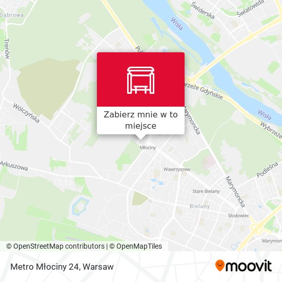 Mapa Metro Młociny