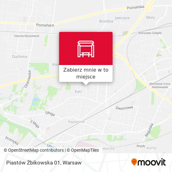 Mapa Piastów Żbikowska 01