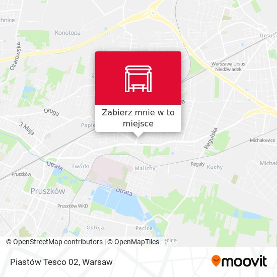 Mapa Piastów Tesco 02