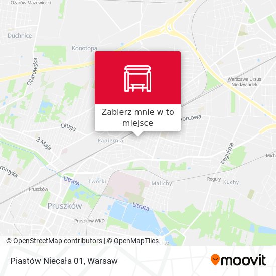 Mapa Piastów Niecała 01