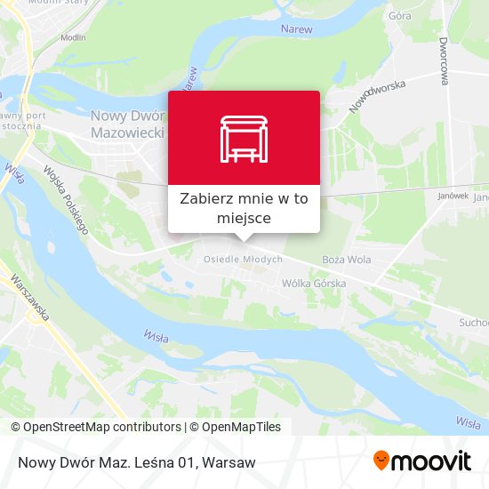 Mapa Nowy Dwór Maz. Leśna 01