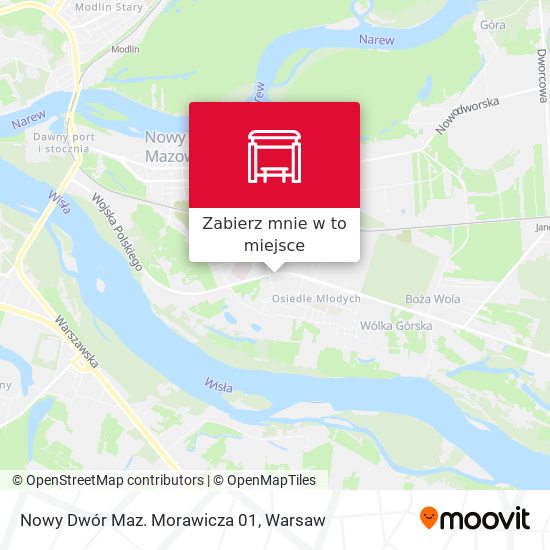 Mapa Nowy Dwór Mazowiecki Morawicza