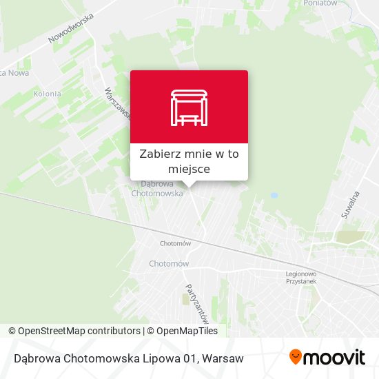 Mapa Dąbrowa Chotomowska Lipowa 01